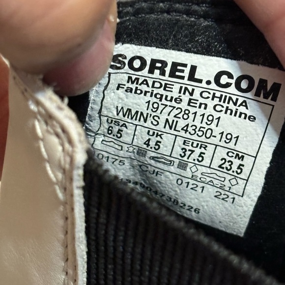 Sorel Brex Heel Lug Sole Chelsea Boots 6.5 Off White - Picture 6 of 8